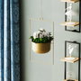 Aberto Design Parapet - Maceta decorativa dorada